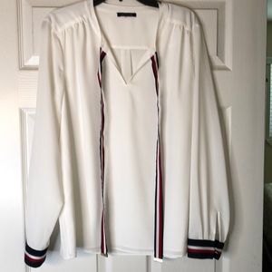 Tommy Hilfiger off white blouse